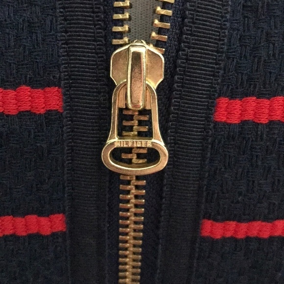 NWOT!! Tommy Hilfiger Navy Stripe Nautical Blazer - Picture 3 of 7